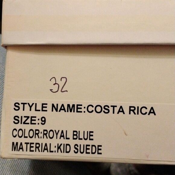 Footcandy Royal Blue Suede Wedge Espadrilles - Picture 7 of 9